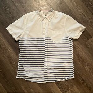 Slim-Fit Short-Sleeve Nautical Style Button Down Shirt | Goodthreads
